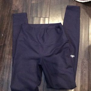All airbrush high waist leggings in rich navy
